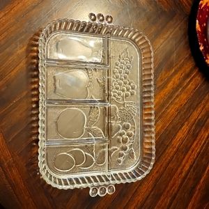 Crystal tray set of 2